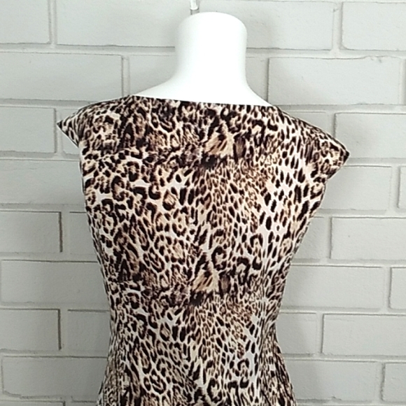 I LE New York Animal Print Dress. Size 8 - Picture 6 of 12